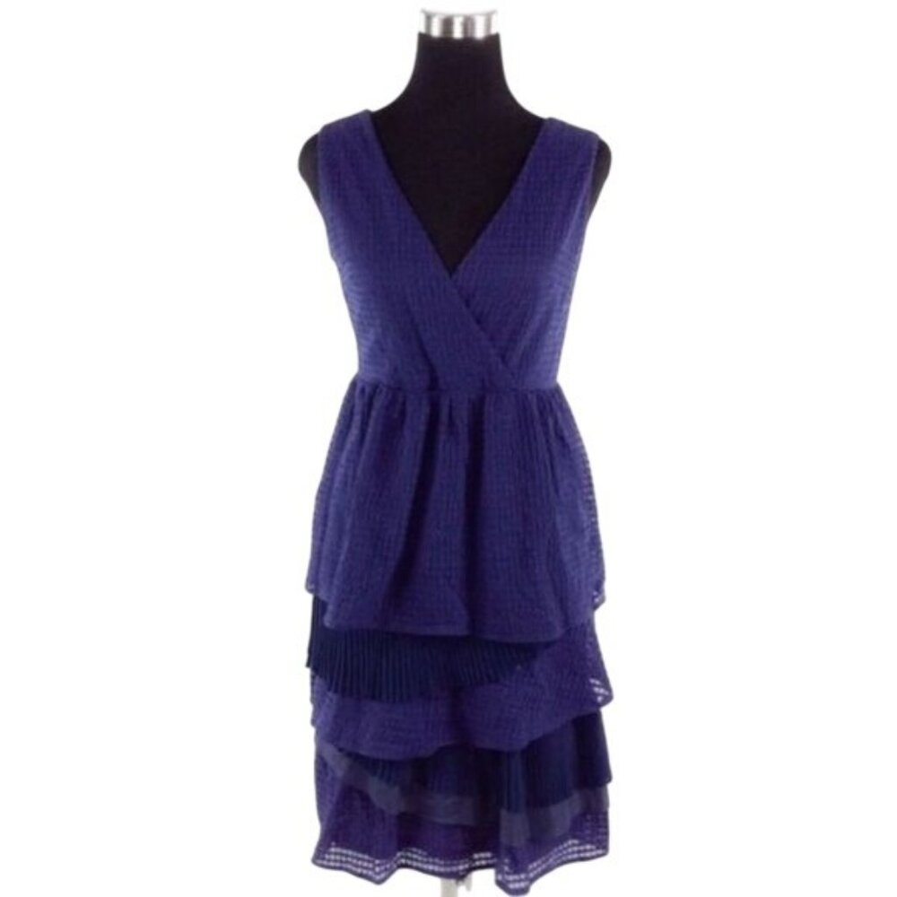 Ric Rac x Anthropologie Gingham Woven Eclectic Midi Dress Vintage Boho Feminine - Picture 5 of 16